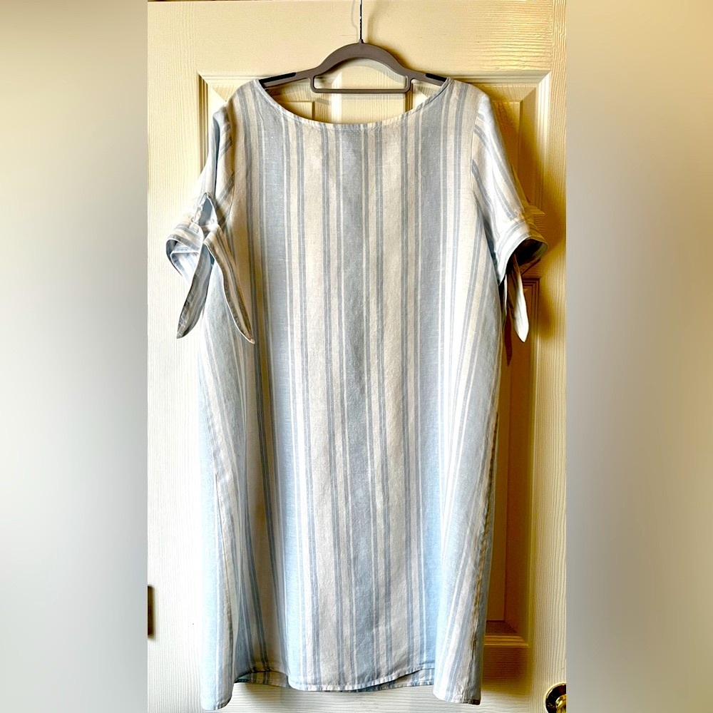 Saks Fifth Avenue Striped Dress in Blue and White